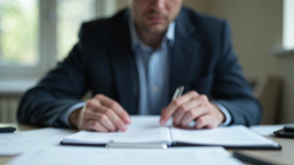 Účetní kontroluje daňové podklady v složce se sběrací smlouvou a faktury