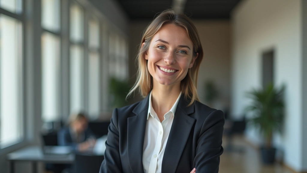 Uspokojený podnikatel se podívá na své finanční záznamy v kanceláři